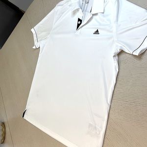Adidas white polo shirt, dry fit
